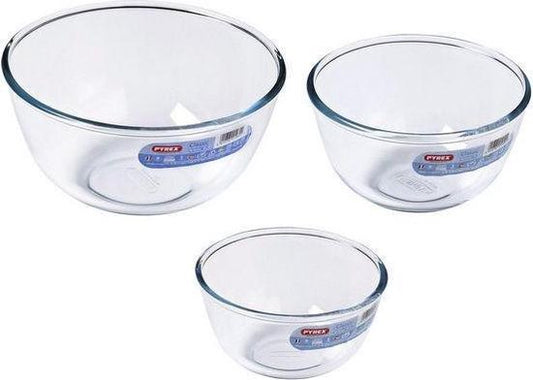 Glazen mengkommen (Borosilicaatglas)