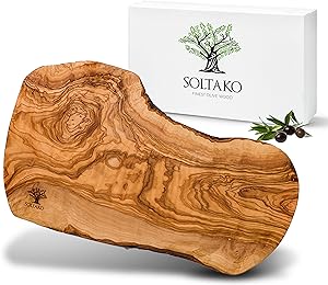 Olijfhouten snijplank, gemaakt uit één stuk hout zonder lijm of schadelijke chemicaliën
